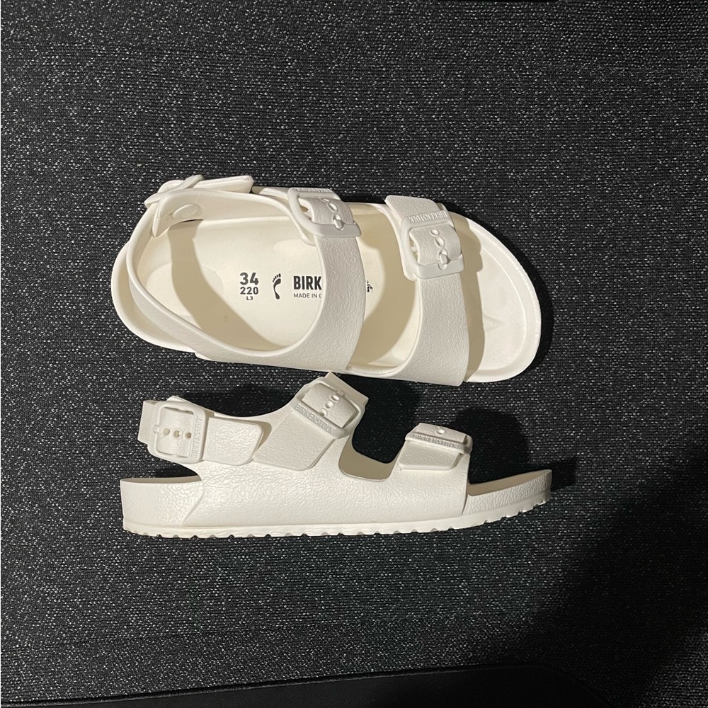 Birkenstock Milano Essentials Kids Sandals in white | size 34